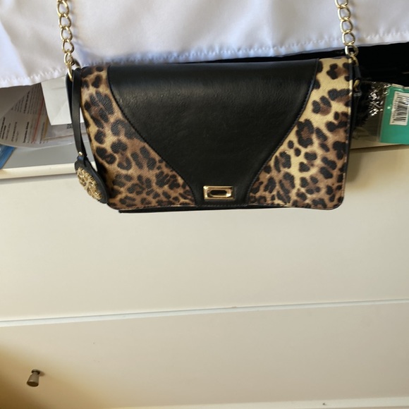Cristian Lacroix leopard n black crossbody bag - Picture 6 of 6